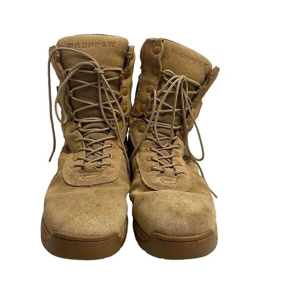 PROPPER 8” Suede Coyote HydroGuard Waterproof Tactical Work Boots Men 10M WMN 12 - Picture 1 of 12